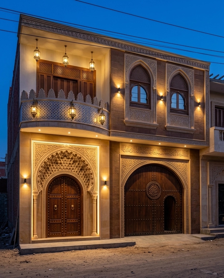 Arabian Facade Facade design — facade photo by GenRoom AI