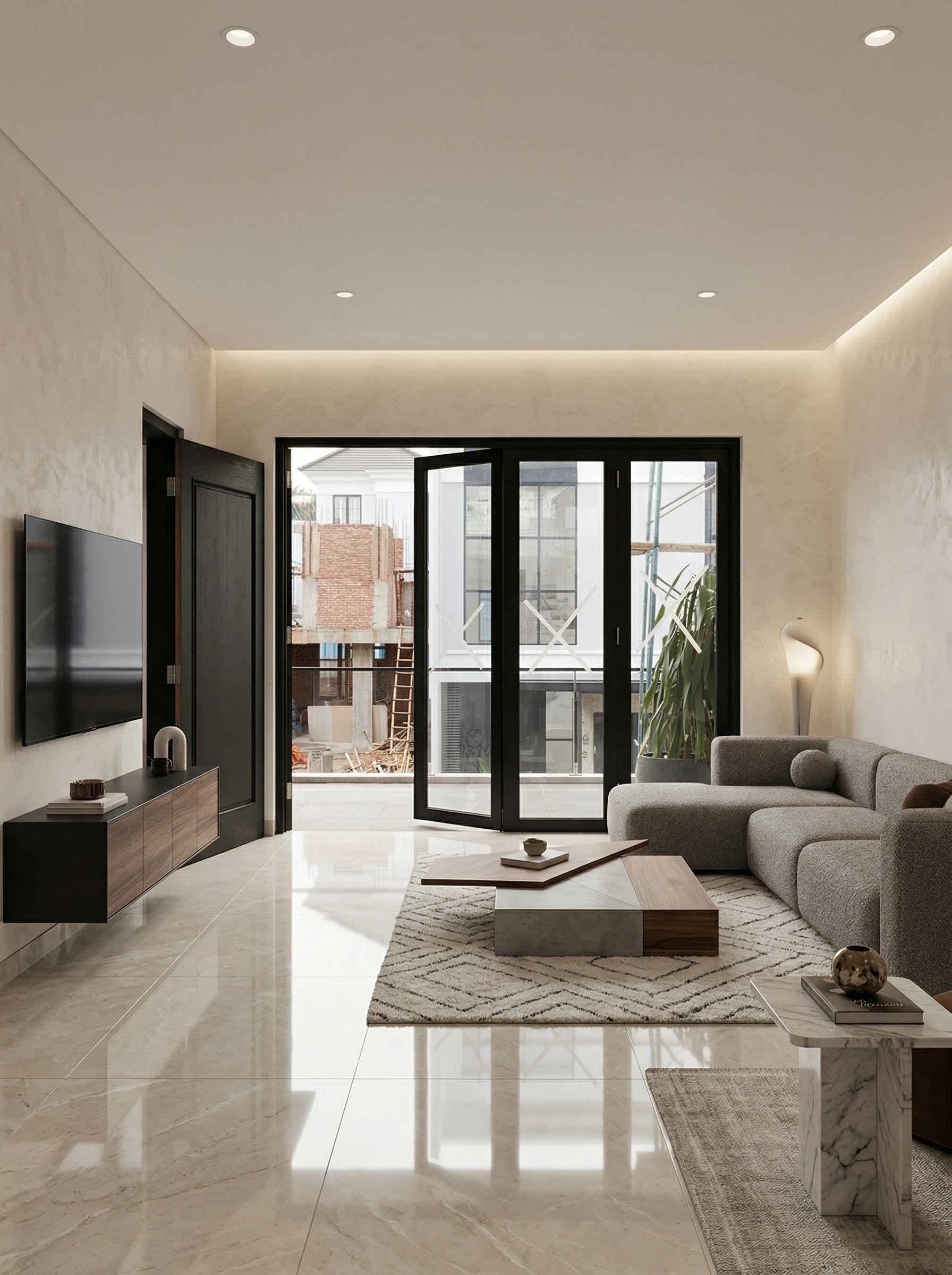 Interior design in Contemporary style — Living Room by GenRoom AI
