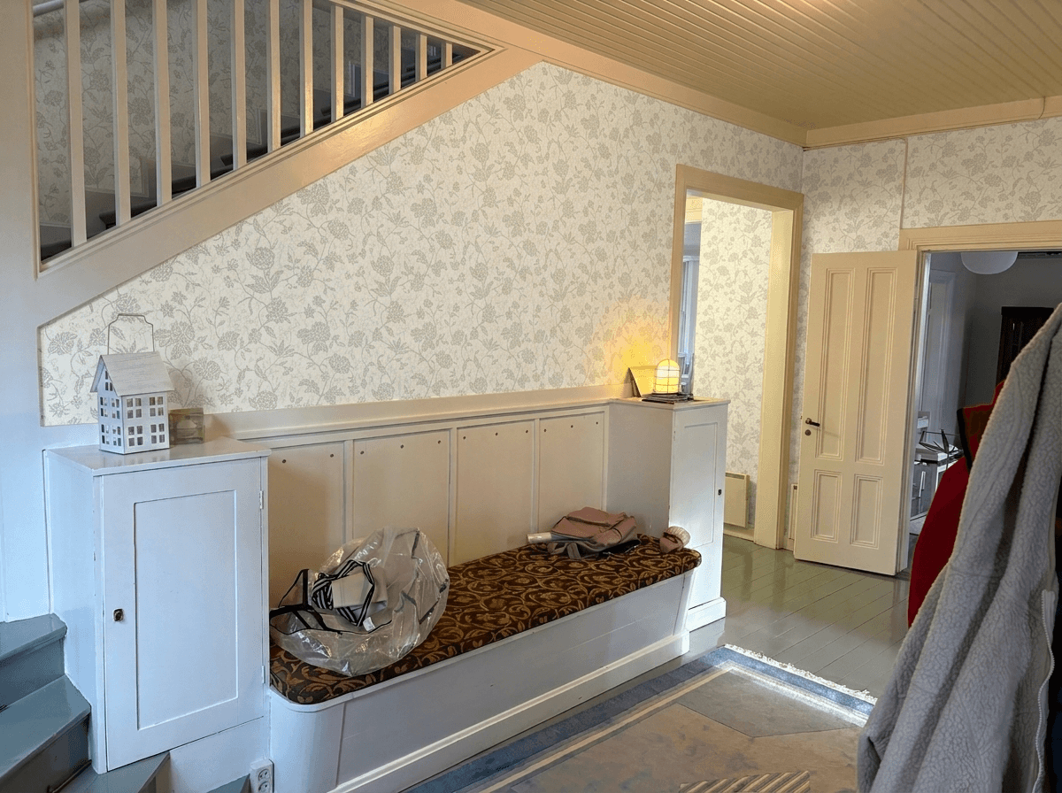Hallway interior in Scandinavian style — photo by GenRoom AI