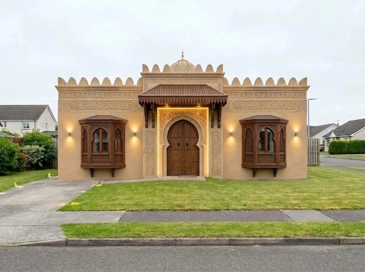 Arabian Facade Facade design — facade photo by GenRoom AI