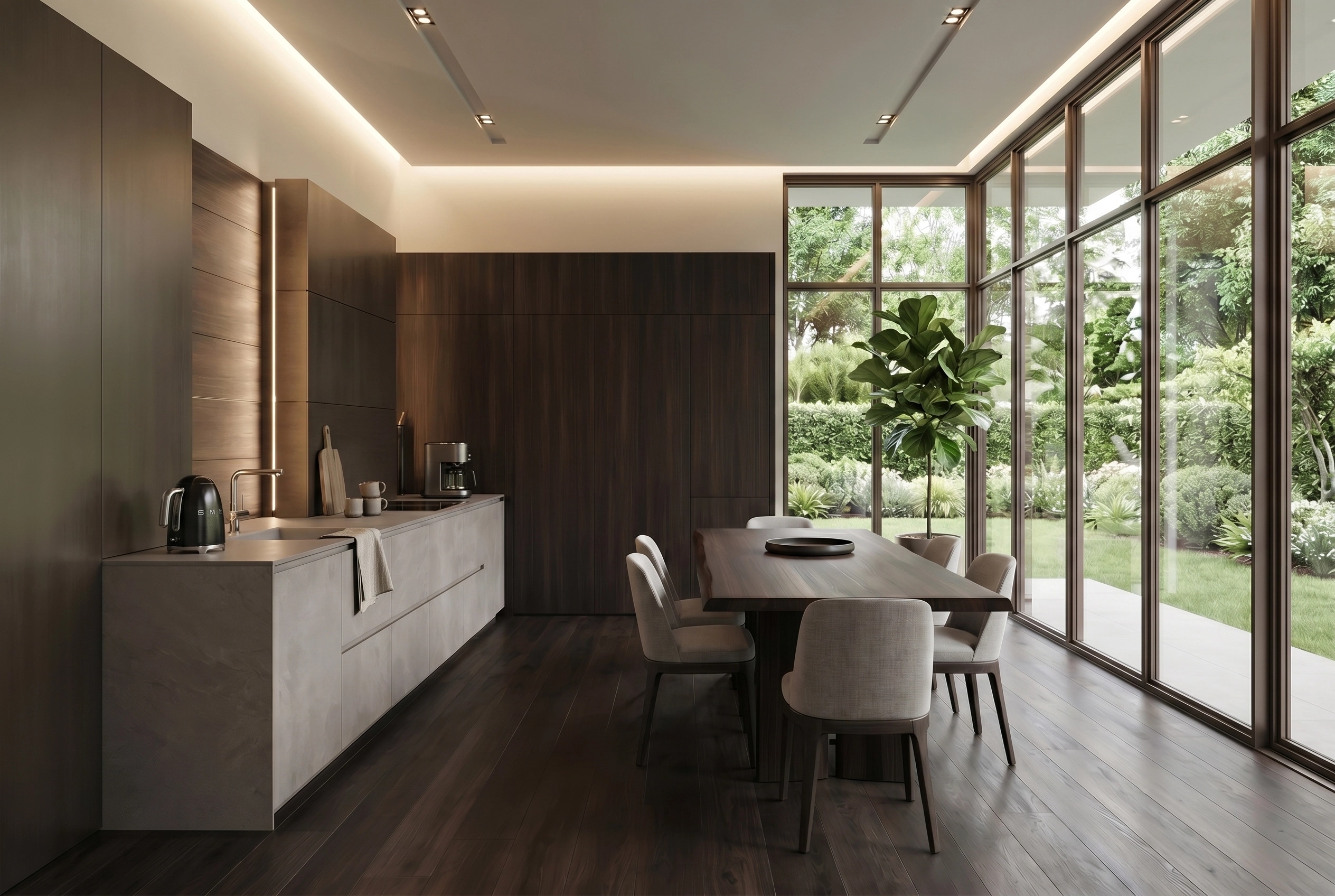 Kitchen interior in Contemporary style — photo by GenRoom AI