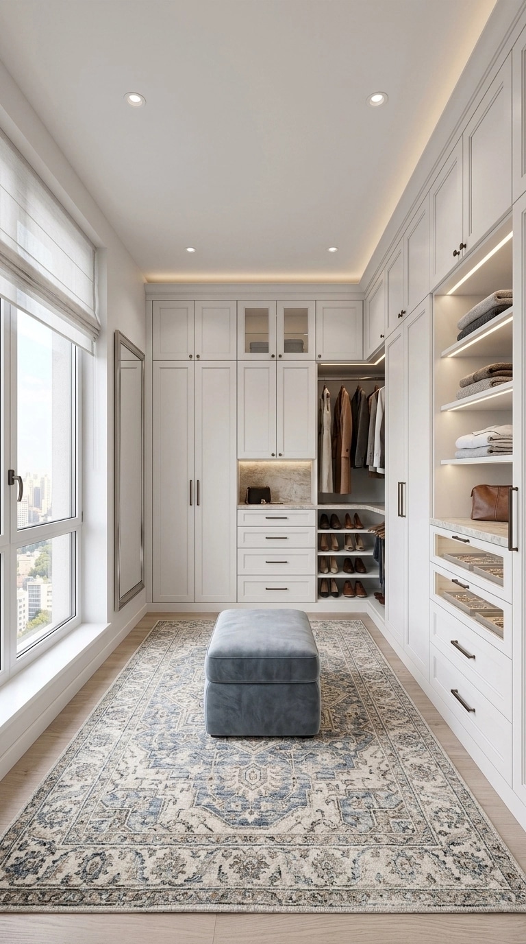 Interior design in Transitional style — wardrobe by GenRoom AI
