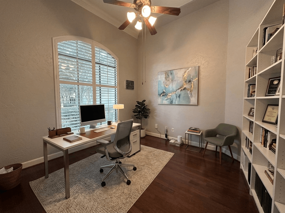 Office interior in no_style style — photo by GenRoom AI