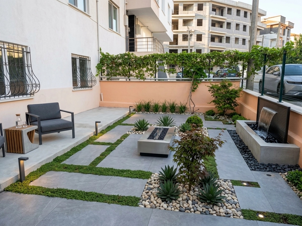 Landscape design in Contemporary Yard style — Yard by GenRoom AI
