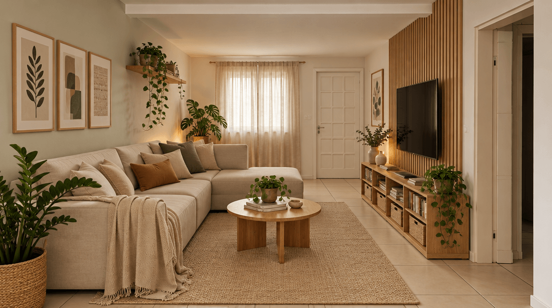 Interior design in Scandinavian style — Living Room by GenRoom AI
