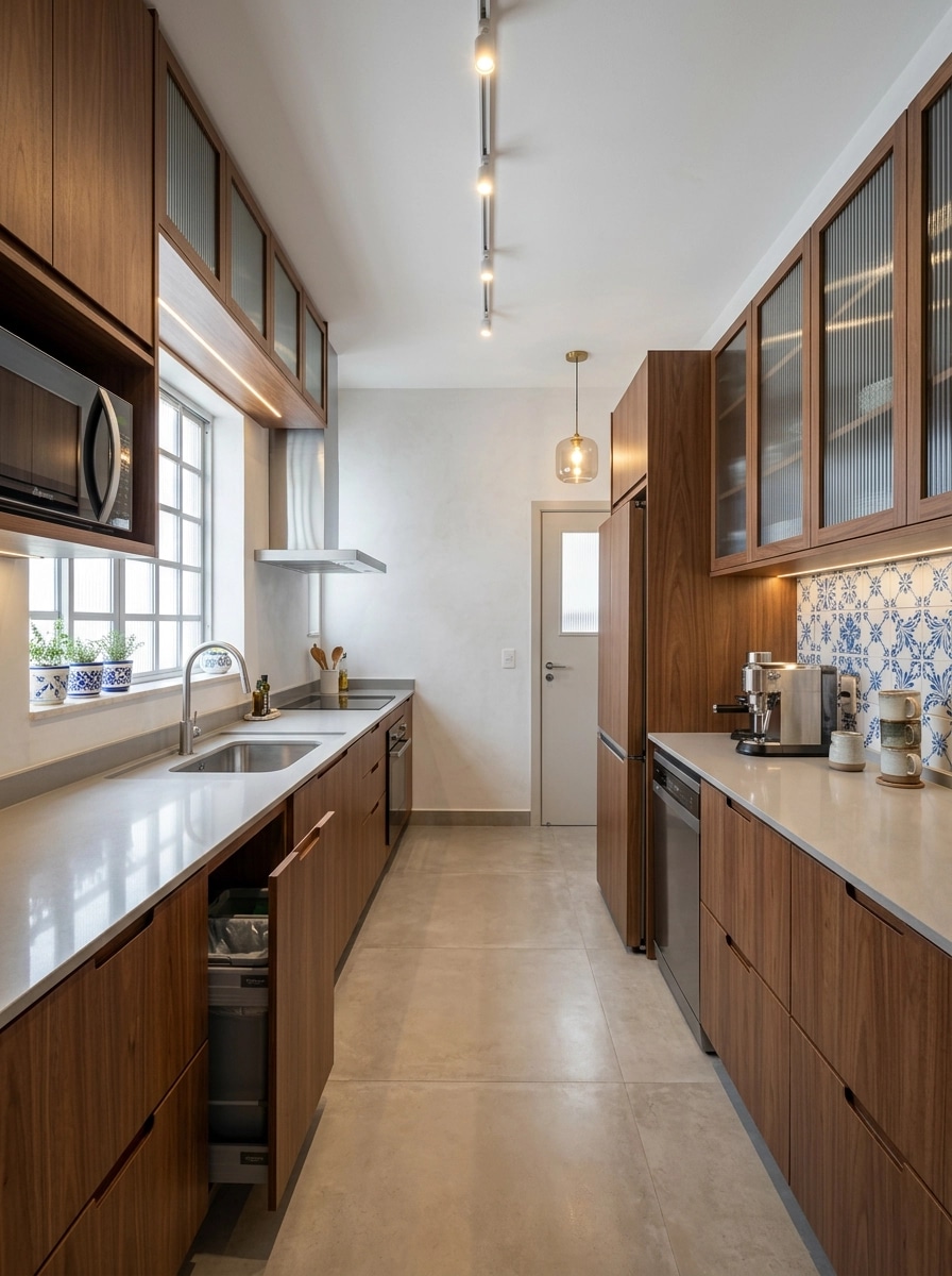 Kitchen interior in Portuguese Modern style — photo by GenRoom AI