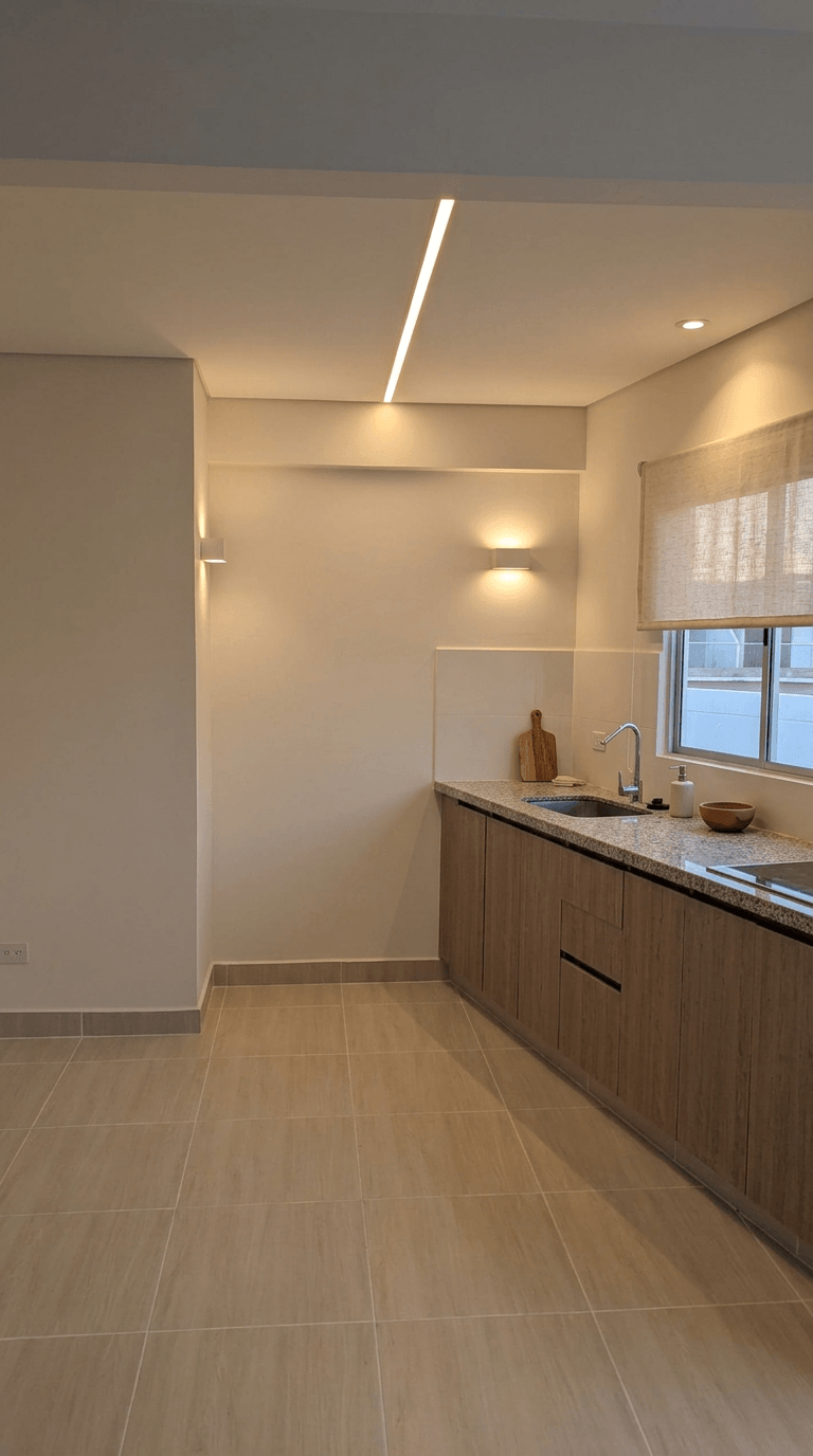 التصميم الداخلي بنمط Minimalism — المطبخ من GenRoom AI