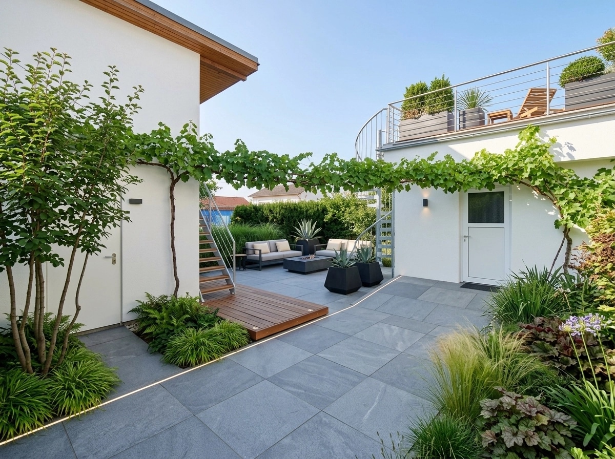 Contemporary Yard Yard design — yard photo by GenRoom AI