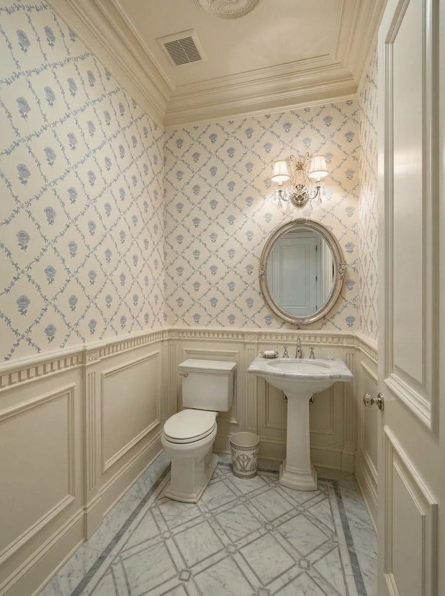 Interior design in Neoclassic style — Bathroom by GenRoom AI