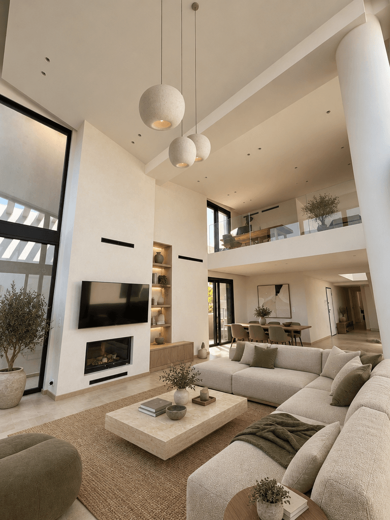 Minimalism Living Room design — interior photo by GenRoom AI