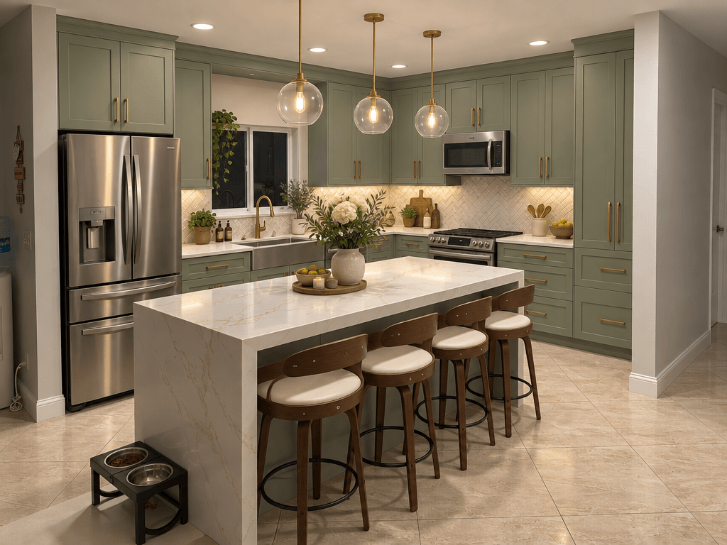 Kitchen interior in no_style style — photo by GenRoom AI