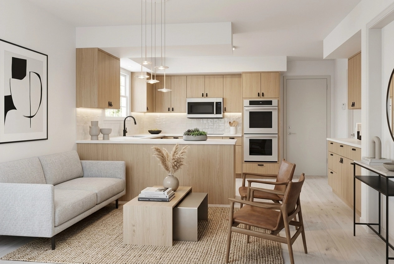 Scandinavian Living Room design — interior photo by GenRoom AI