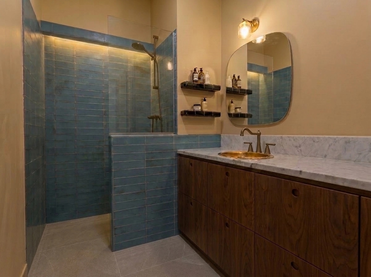 Bathroom interior in no_style style — photo by GenRoom AI