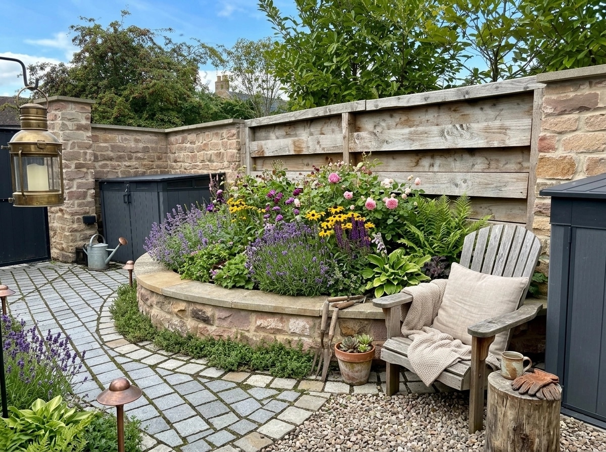 Country Rustic Garden Yard design — yard photo by GenRoom AI