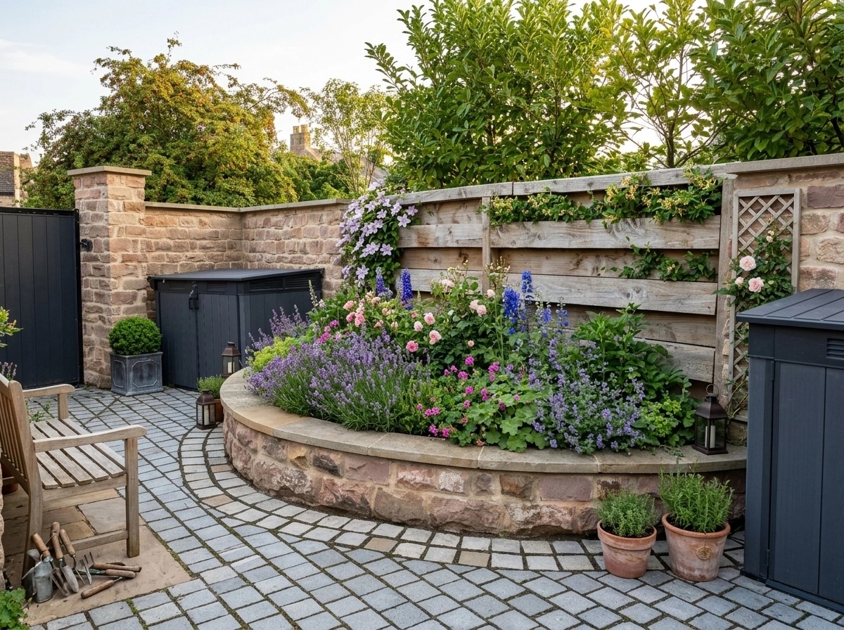 Landscape design in English Cottage Garden style — Yard by GenRoom AI