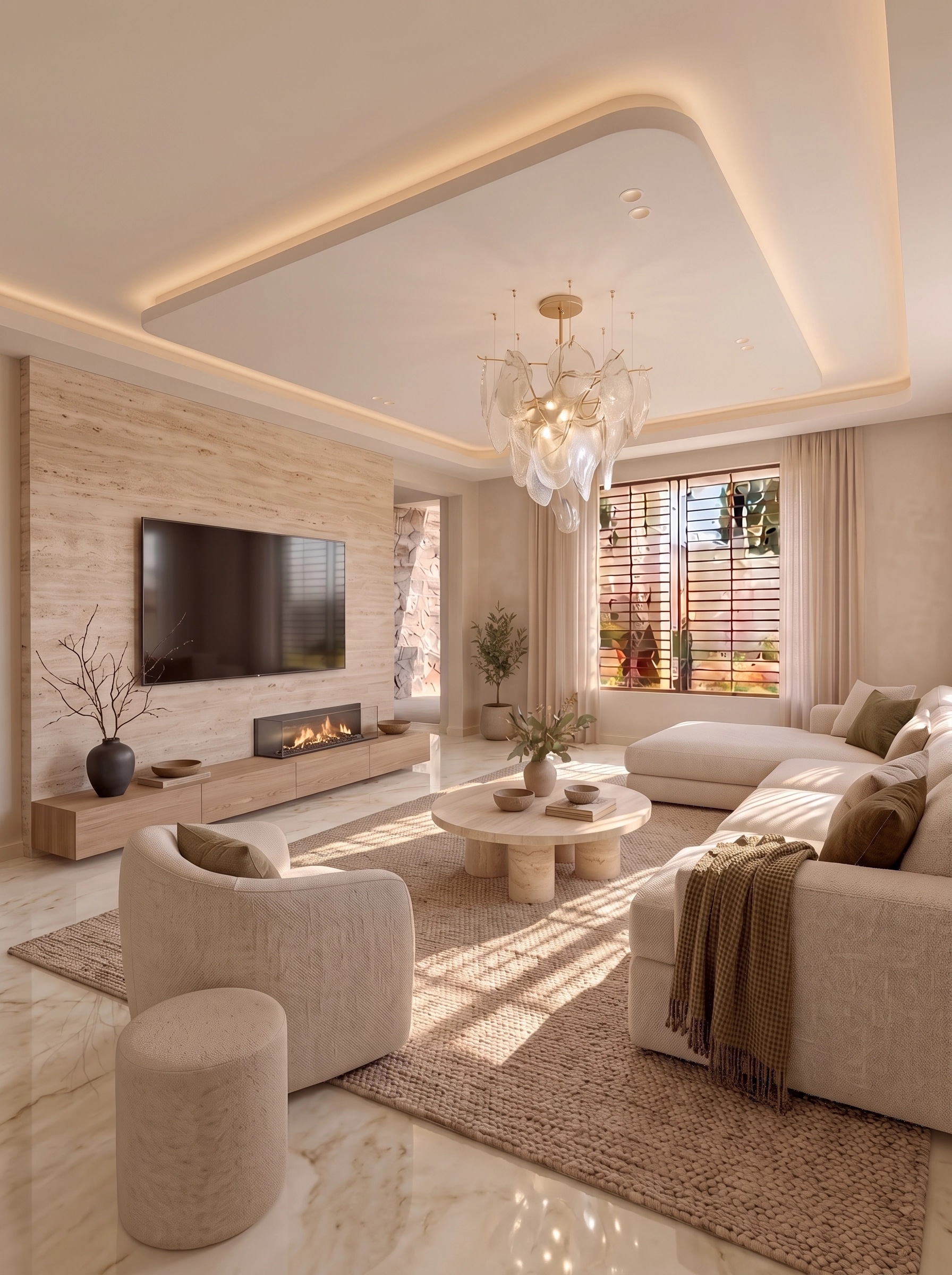Interior design in Minimalism style — Living Room by GenRoom AI