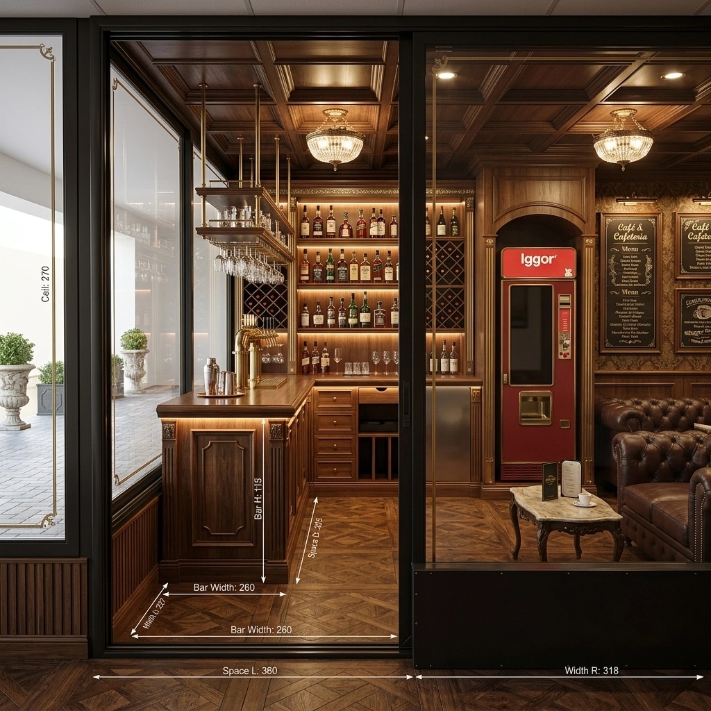 Interior design in Classic style — bar by GenRoom AI