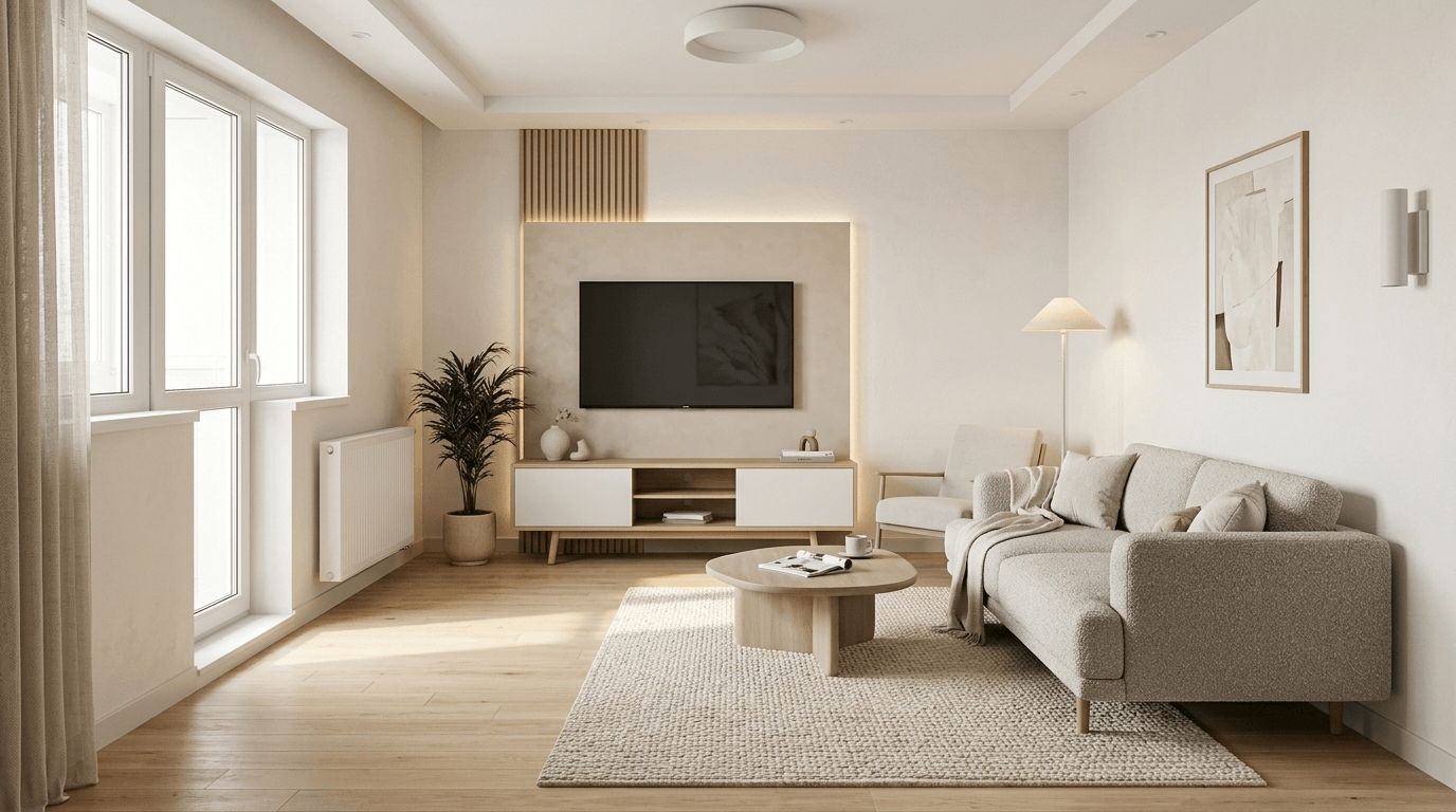 Minimalism Oturma Odası design — interior photo by GenRoom AI