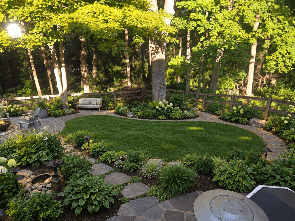 Yard design in no_style style — photo by GenRoom AI