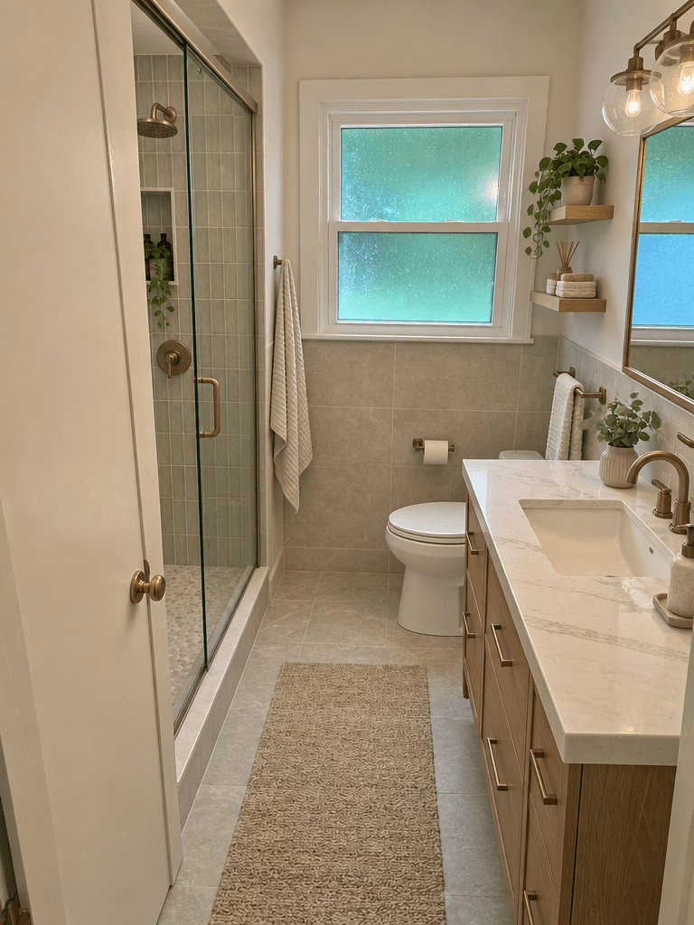 Bathroom interior in no_style style — photo by GenRoom AI