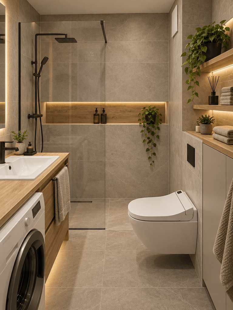 Interior design in Minimalism style — Bathroom by GenRoom AI