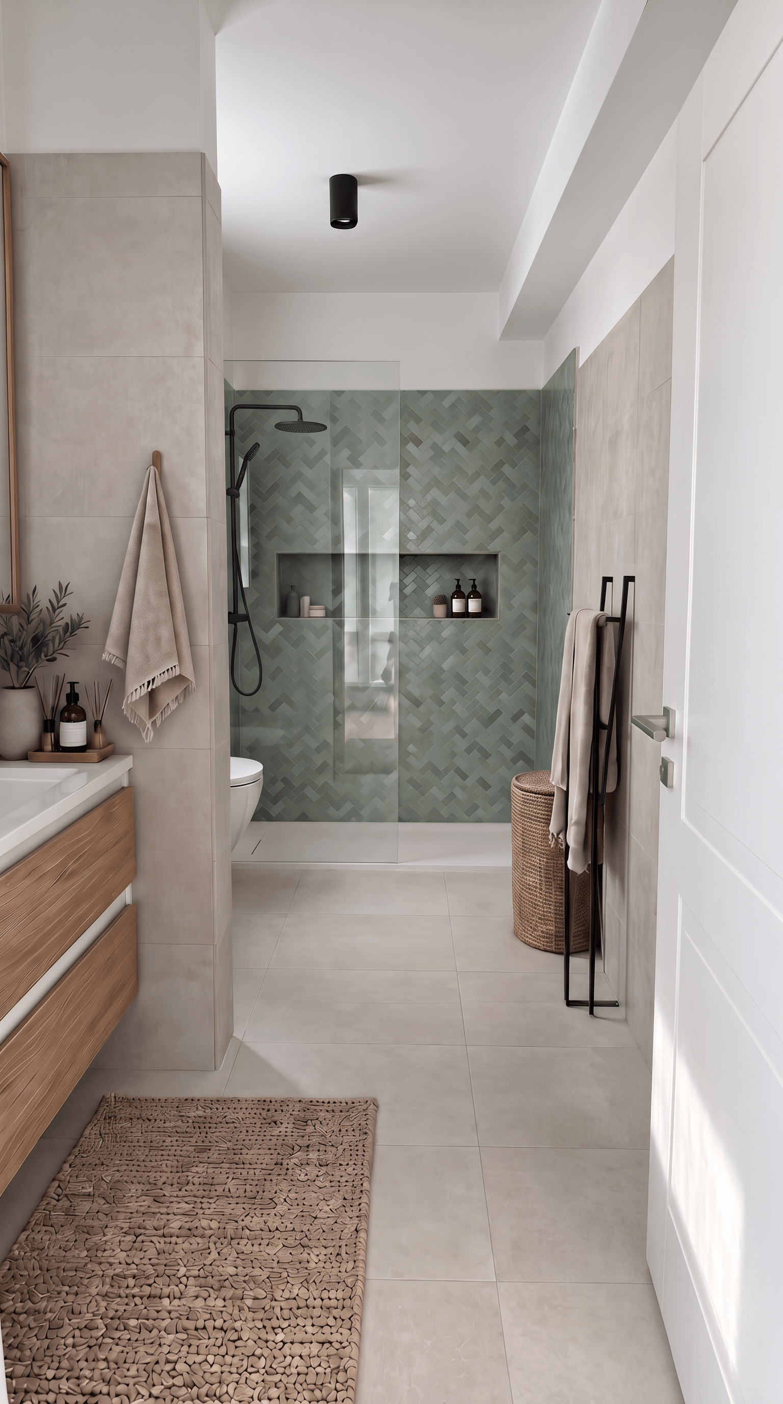 Contemporary Bathroom design — interior photo by GenRoom AI
