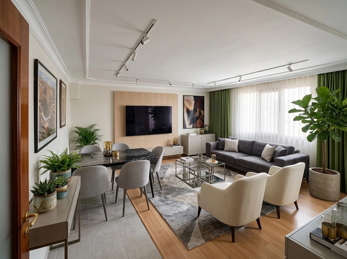 Interior design in Contemporary style — Living Room by GenRoom AI