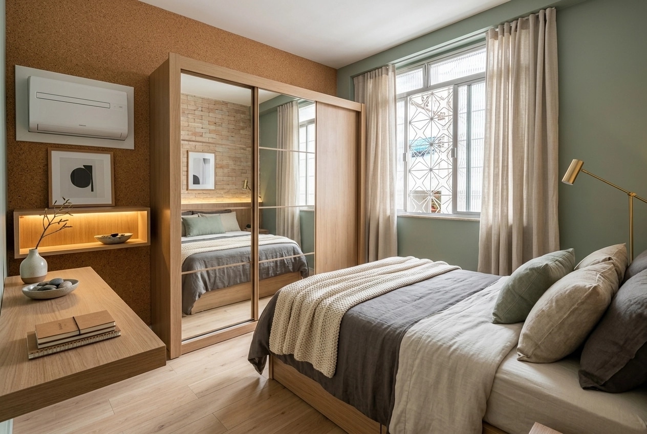 Interior design in Scandinavian style — Bedroom by GenRoom AI