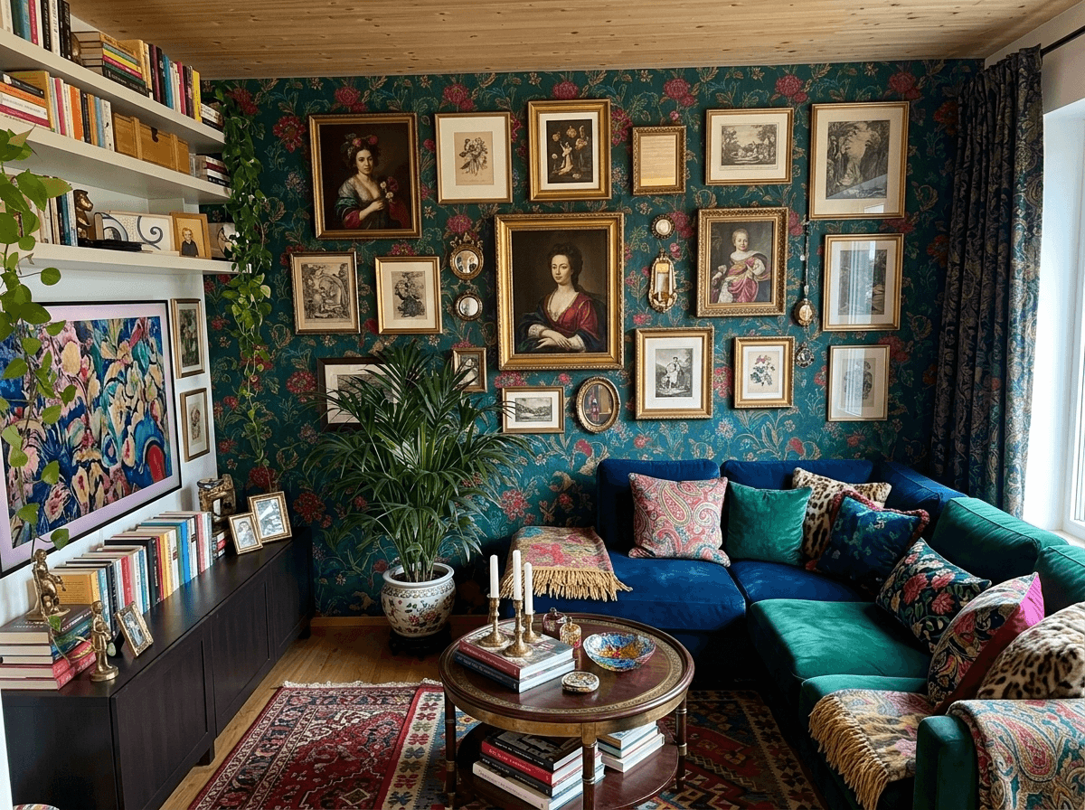 Interior design in Maximalist style — Living Room by GenRoom AI
