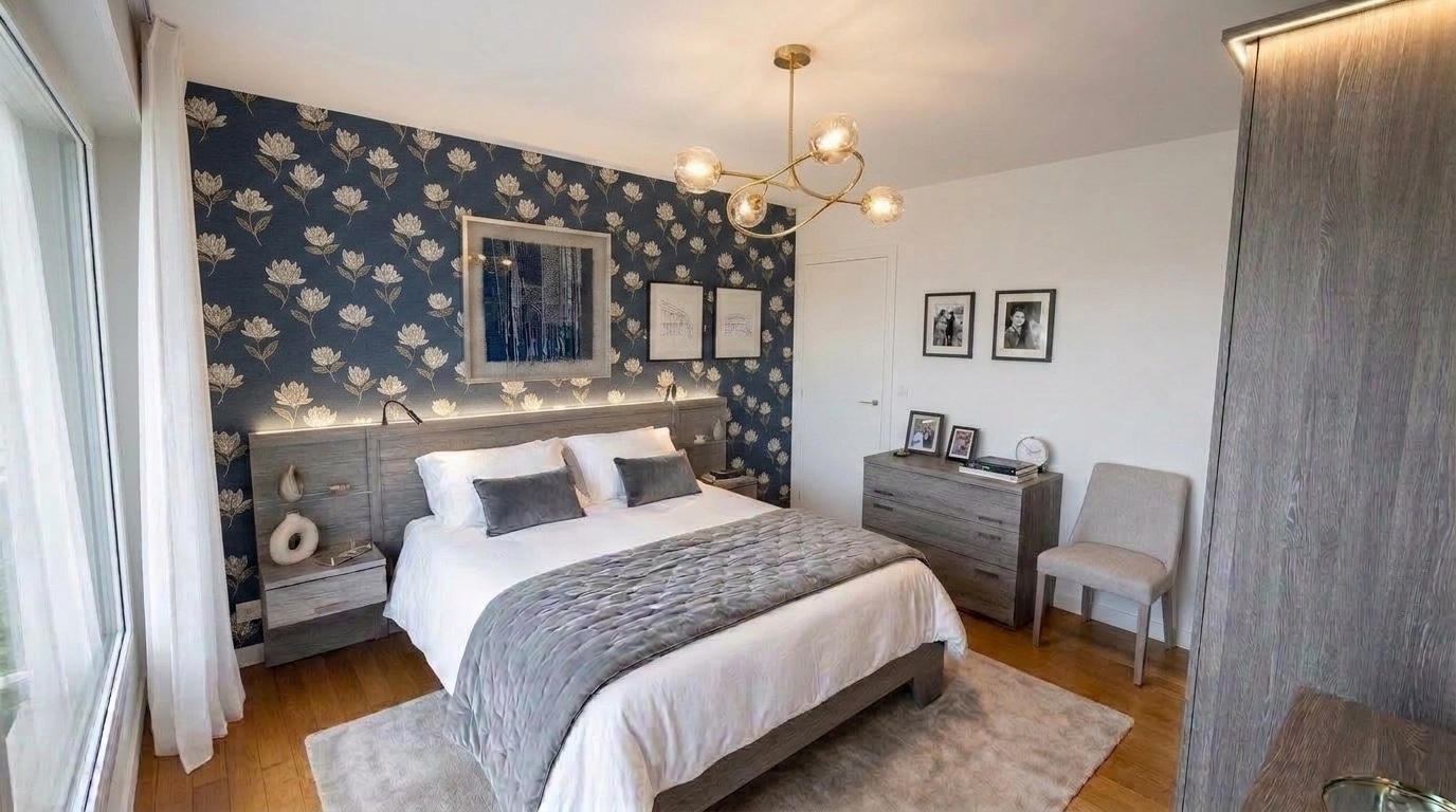 Contemporary Bedroom design — interior photo by GenRoom AI