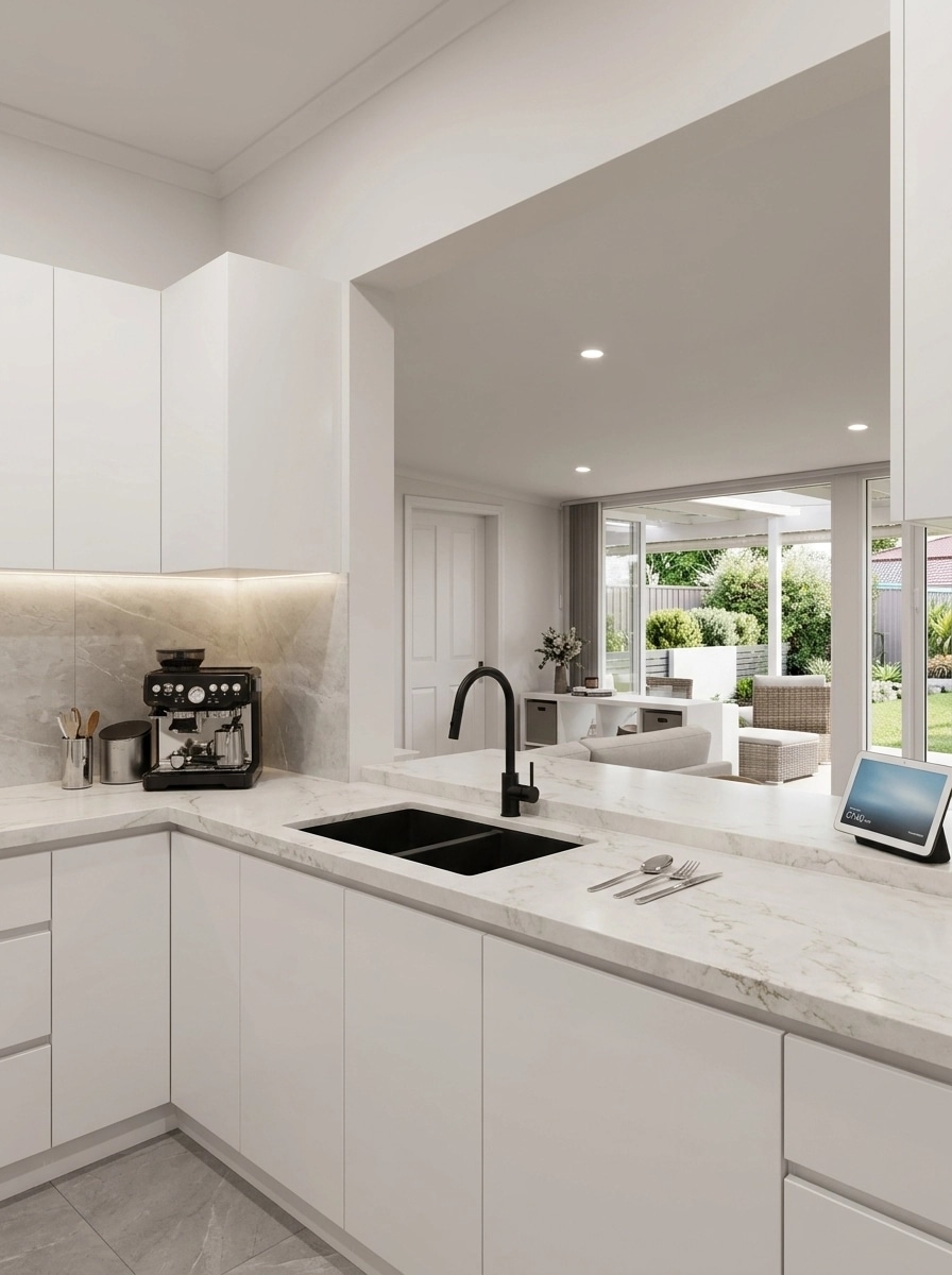 Kitchen interior in Contemporary style — photo by GenRoom AI