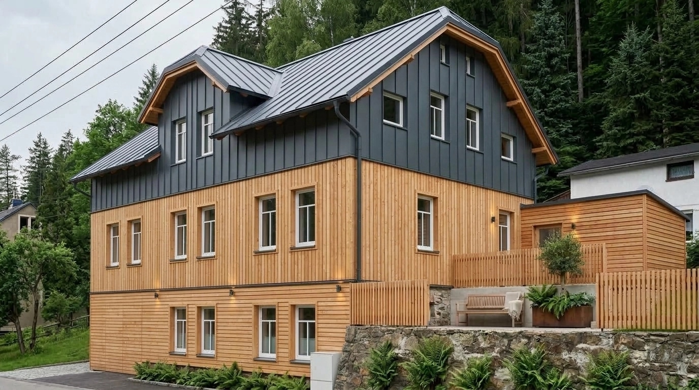 Scandinavian Facade Facade design — facade photo by GenRoom AI
