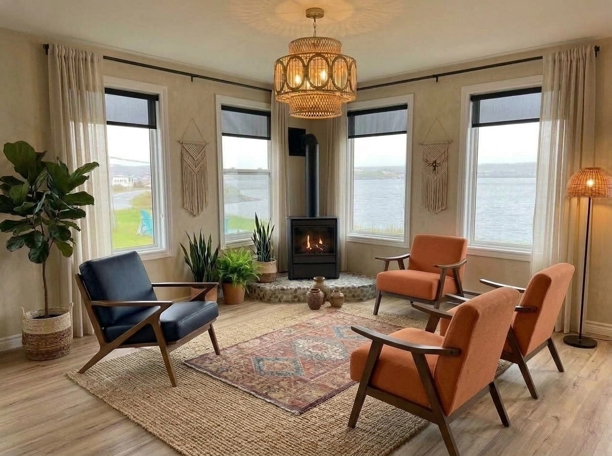 Interior design in Bohemian style — Living Room by GenRoom AI
