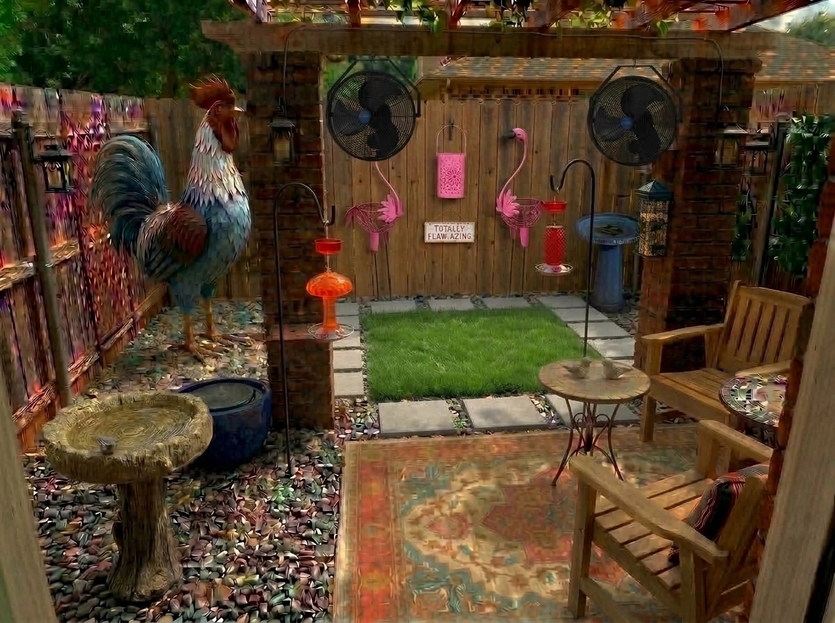 Landscape design in Mediterranean Yard style — Yard by GenRoom AI