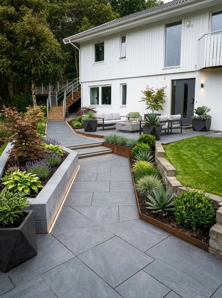 Contemporary Yard Jardim design — yard photo by GenRoom AI