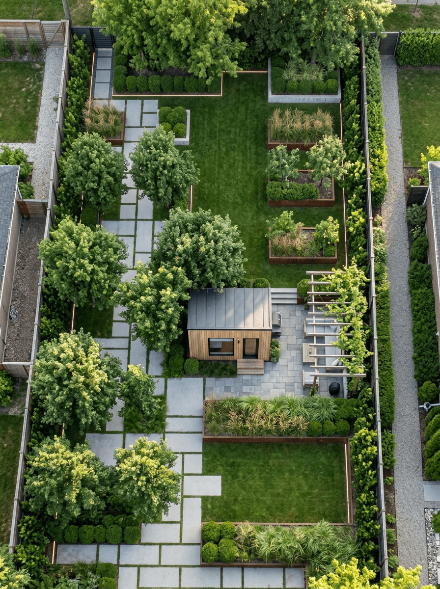 Landscape design in Minimalist Yard style — Yard by GenRoom AI