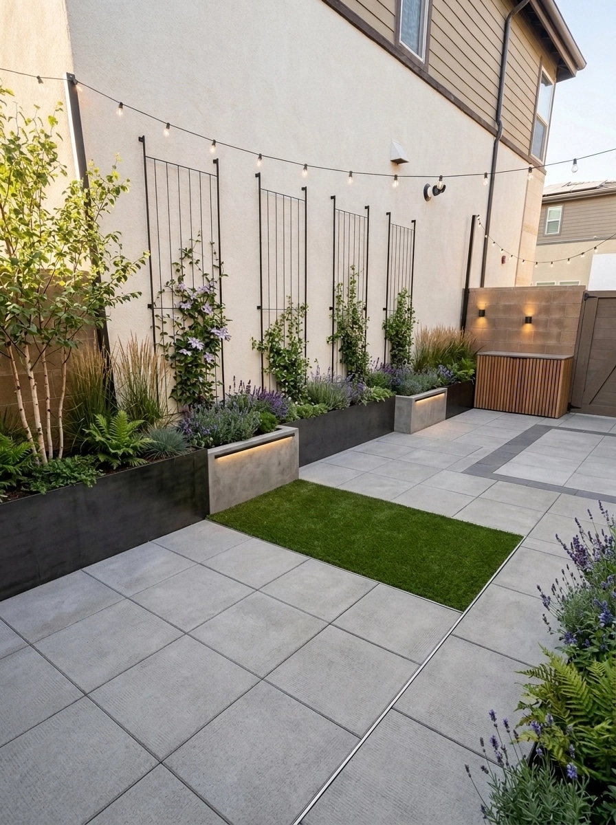 Landscape design in Scandinavian Garden style — Yard by GenRoom AI