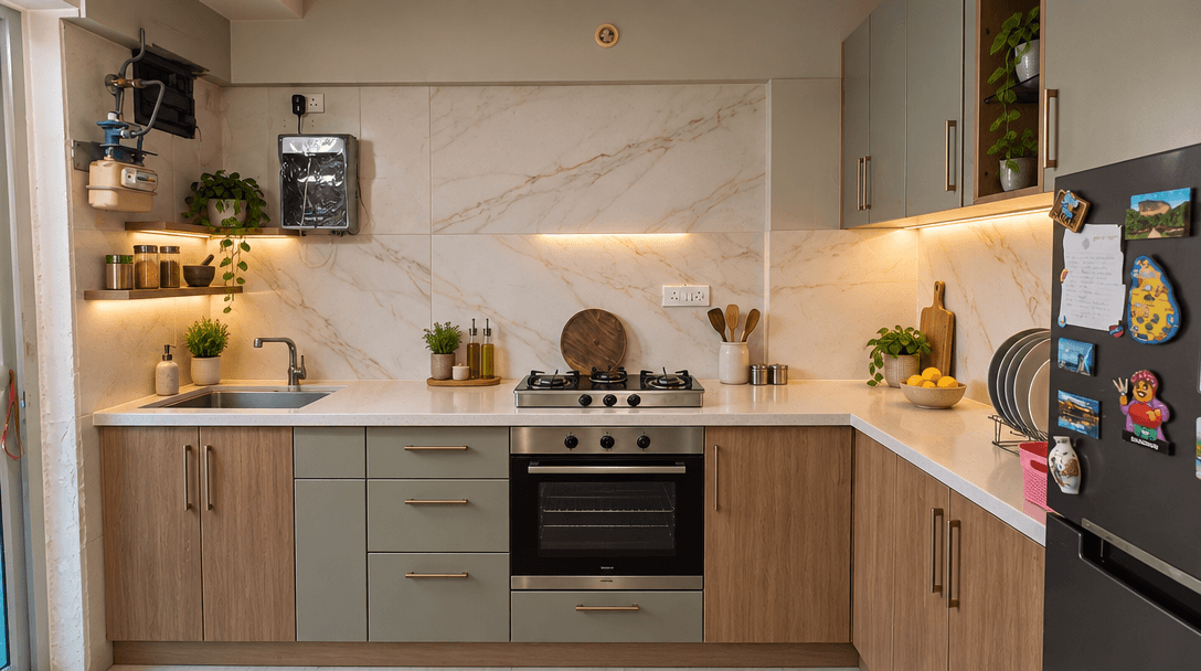 Kitchen interior in no_style style — photo by GenRoom AI
