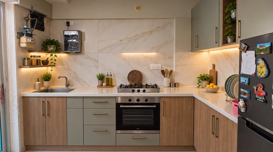 Kitchen interior in no_style style — photo by GenRoom AI