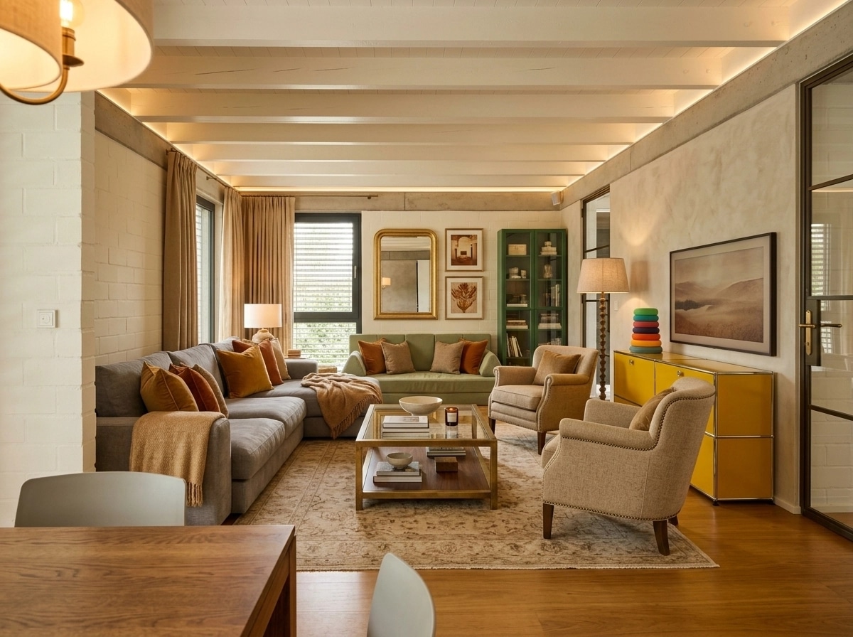 Interior design in Transitional style — Living Room by GenRoom AI