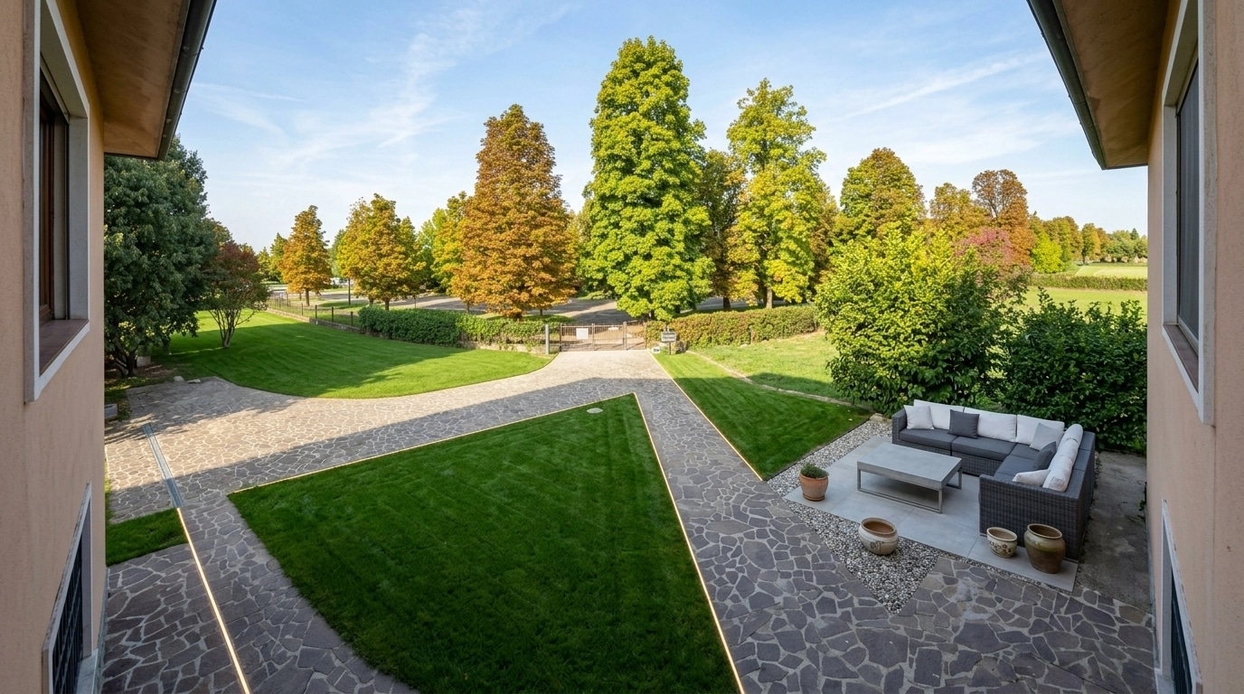 Landscape design in Minimalist Yard style — Yard by GenRoom AI