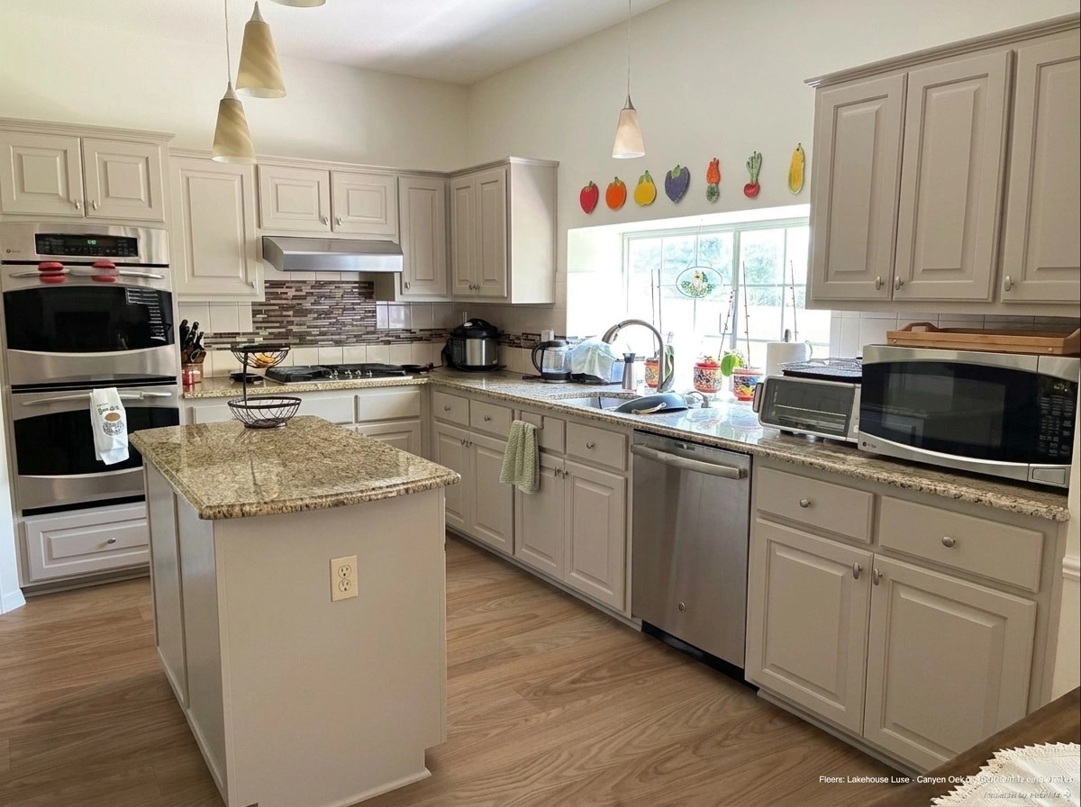 Kitchen interior in Transitional style — photo by GenRoom AI