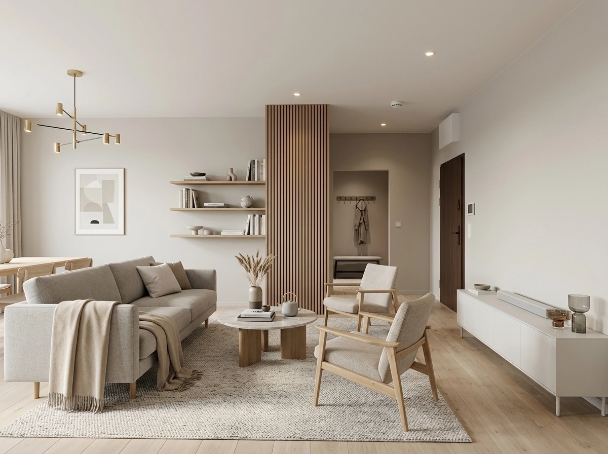 Scandinavian Living Room design — interior photo by GenRoom AI
