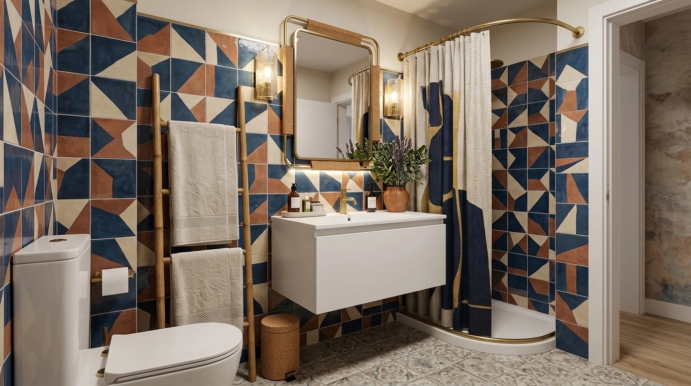 Portuguese Modern الحمام design — interior photo by GenRoom AI