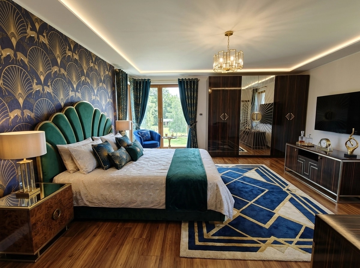 Art Deco Yatak Odası design — interior photo by GenRoom AI