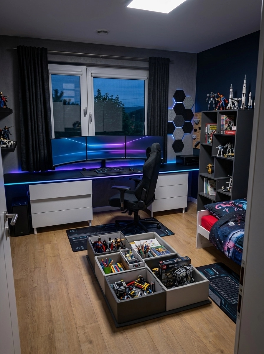 Blacktec Kids Room design — interior photo by GenRoom AI