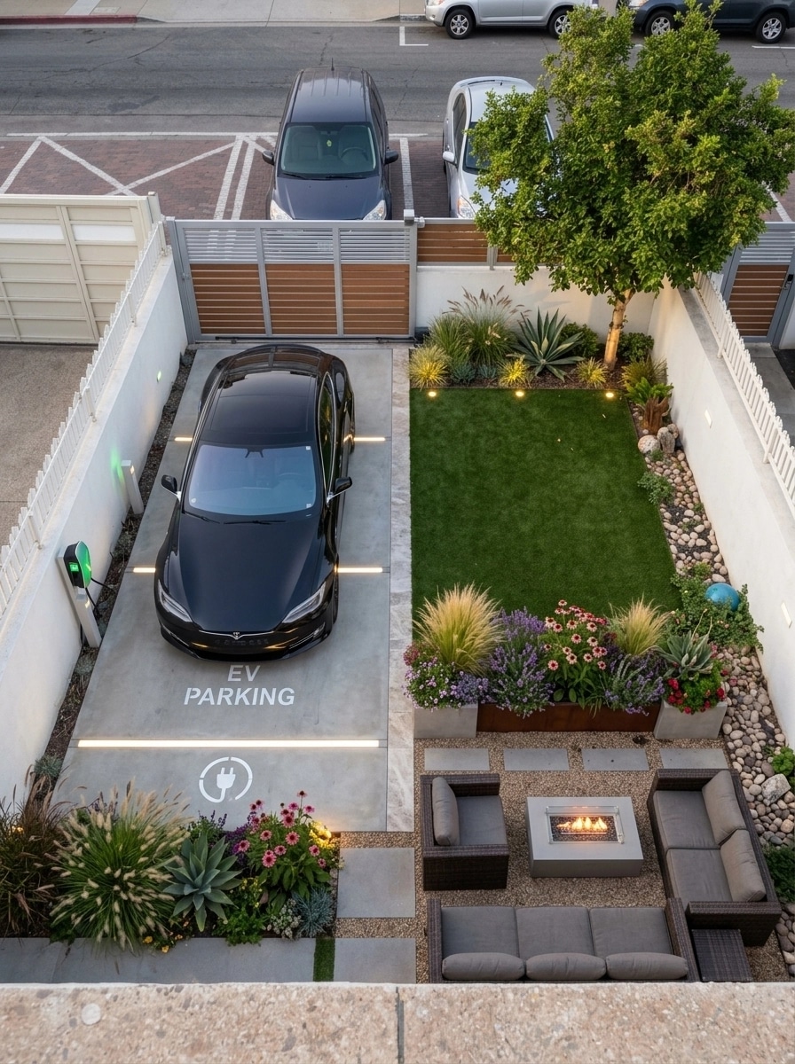 Landscape design in Contemporary Yard style — Yard by GenRoom AI