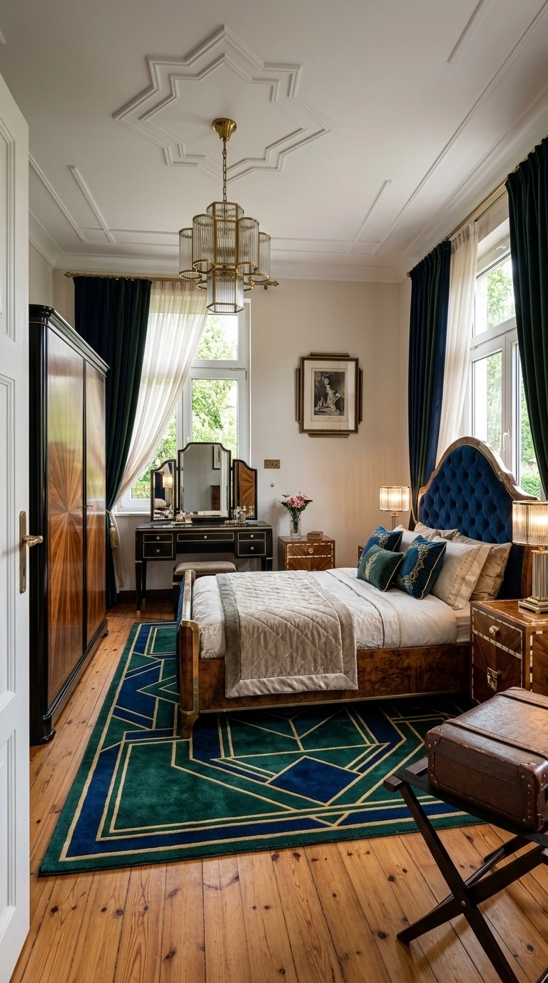 Art Deco Bedroom design — interior photo by GenRoom AI