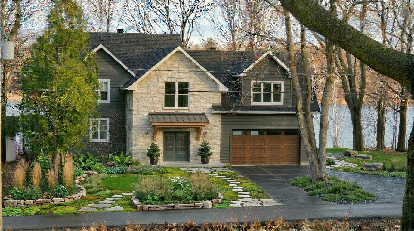 Landscape design in Eco Natural Garden style — Yard by GenRoom AI