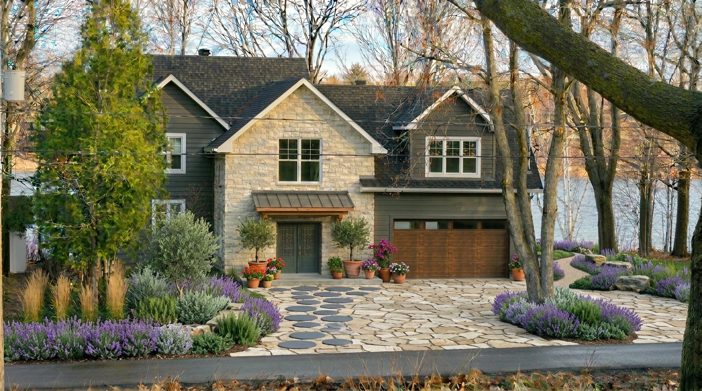 Landscape design in Provence Garden style — Yard by GenRoom AI